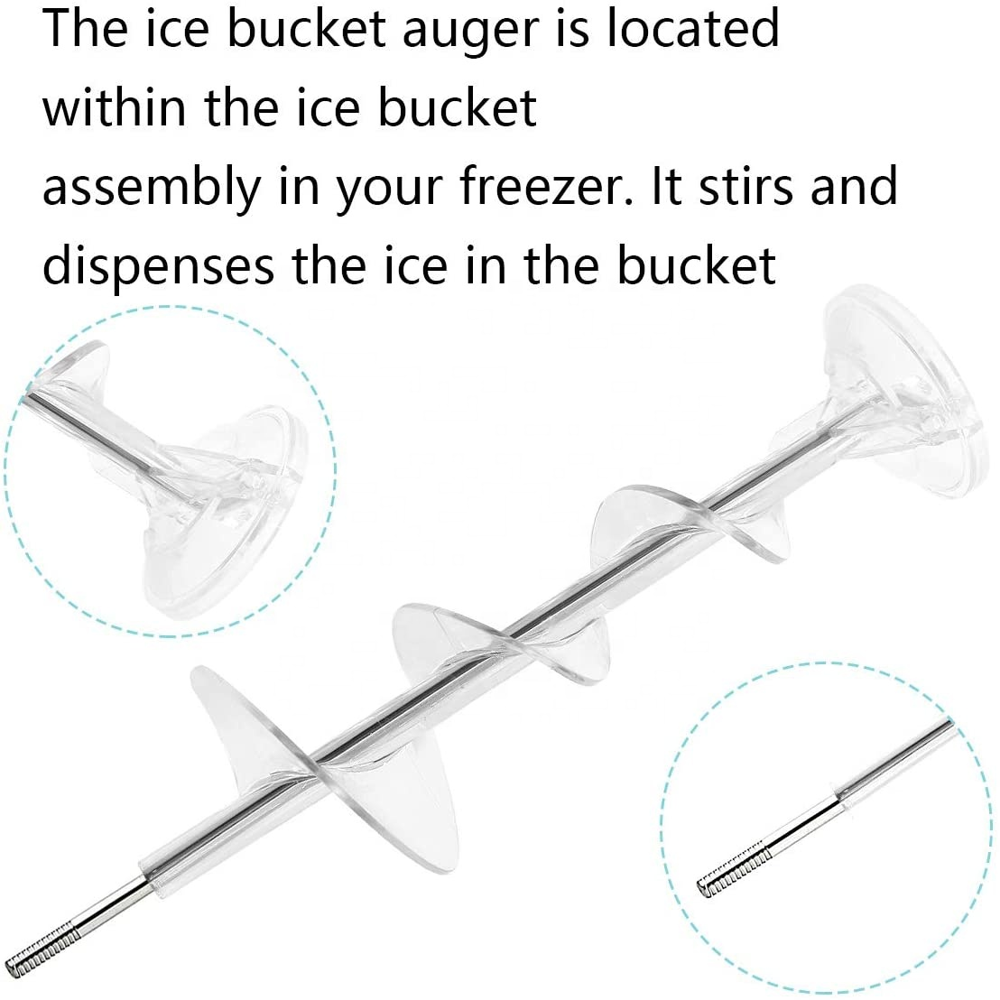 Ice Dispenser Auger For GE/Hotpoint Refrigerators – Replaces WR17X11705, AP3849786, PS1018130 – Compatible With Many Models