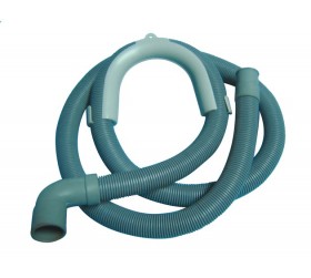 Washing machine drain hose with hook