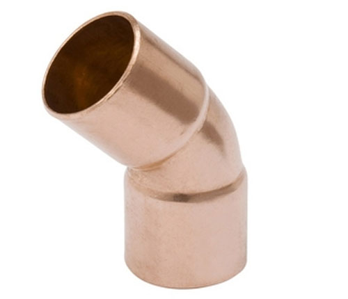 45°copper elbow C×C