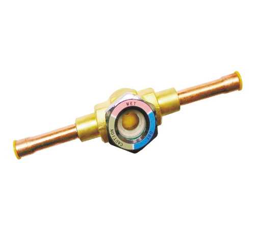 Sight glass with copper tube