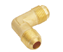 Brass elbow union
