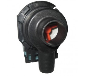 Washing machine drain pump with lid