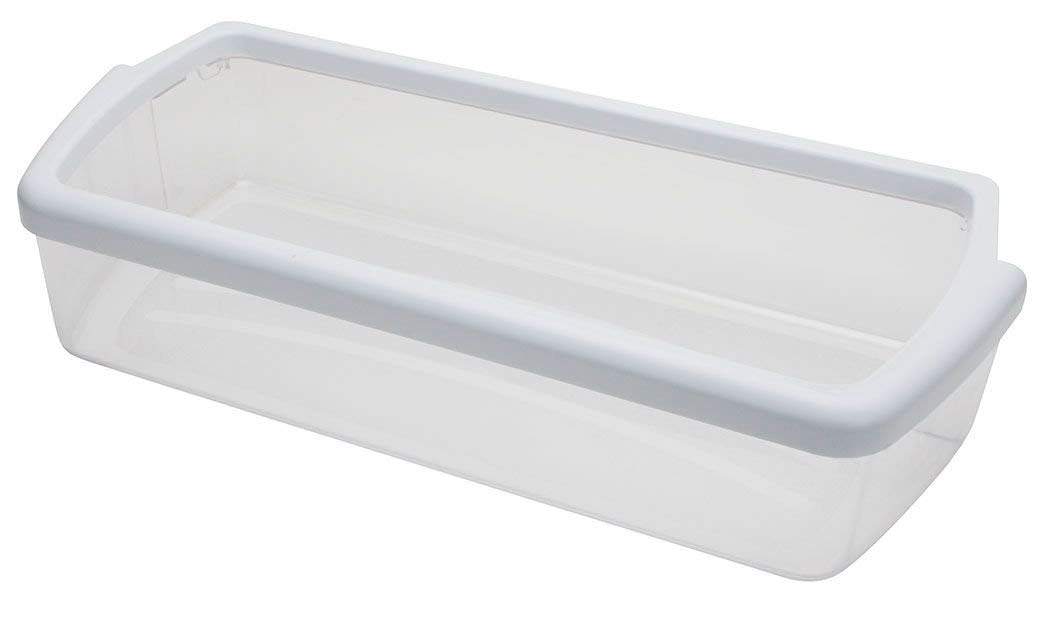Whirlpool W10321304 Clear Door Bin with White Band on top