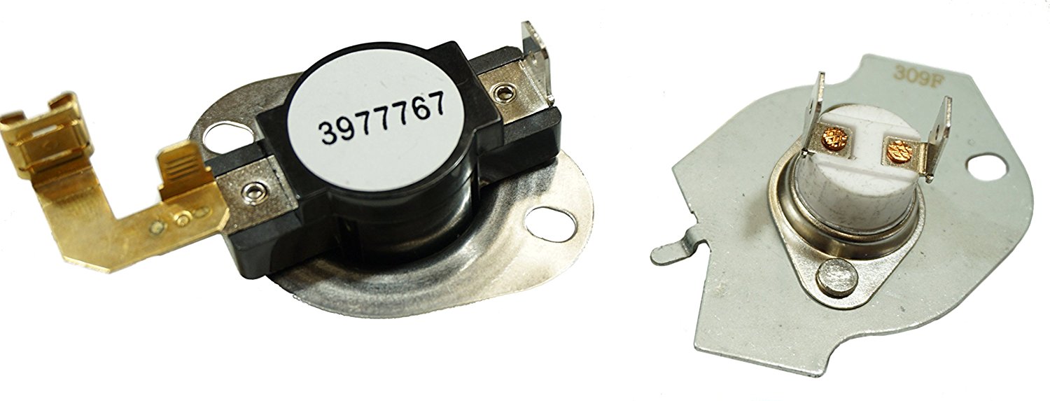 N197 Clothes Dryer Thermostat & Fuse Kit for Whirlpool Kenmore