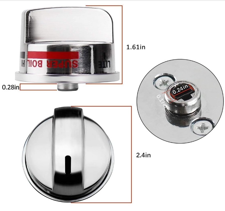 EBZ37189611 Burner Control Knob for LG Gas Ranges