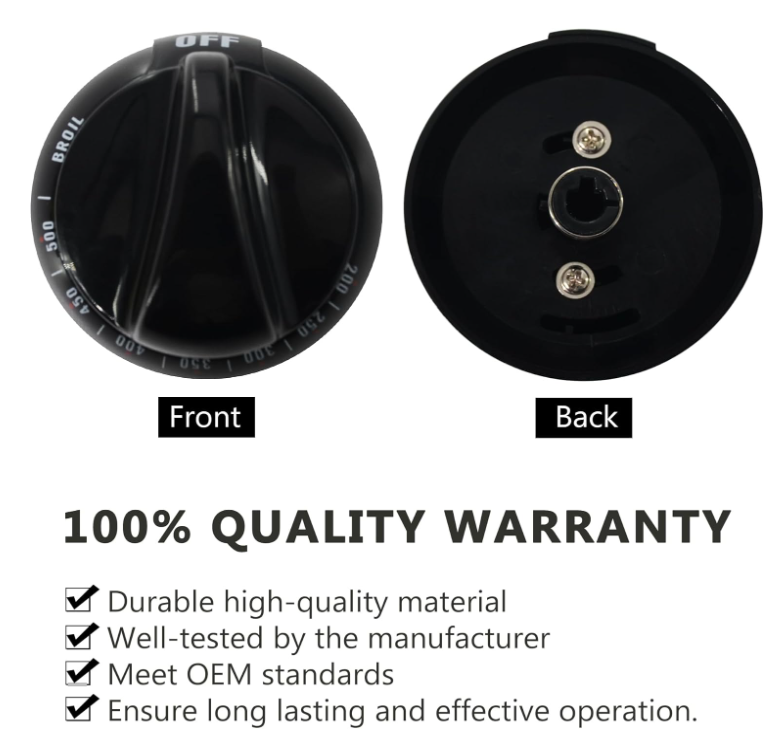 WB03K10037 Knob Compatible with General Electric Stove/Range